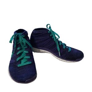 Nike Women's Dark Purple and Teal Sneakers us 7